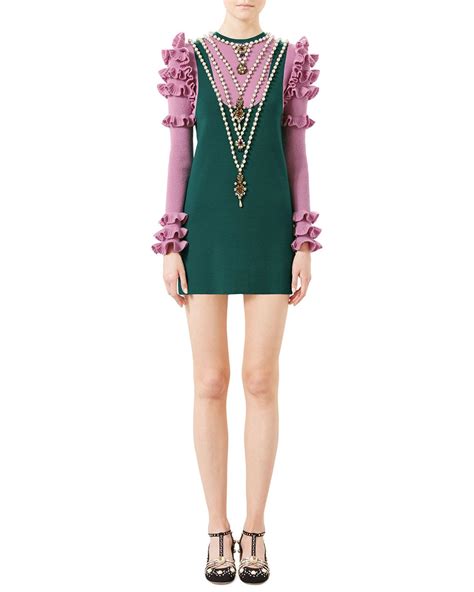 sunmi green gucci dress